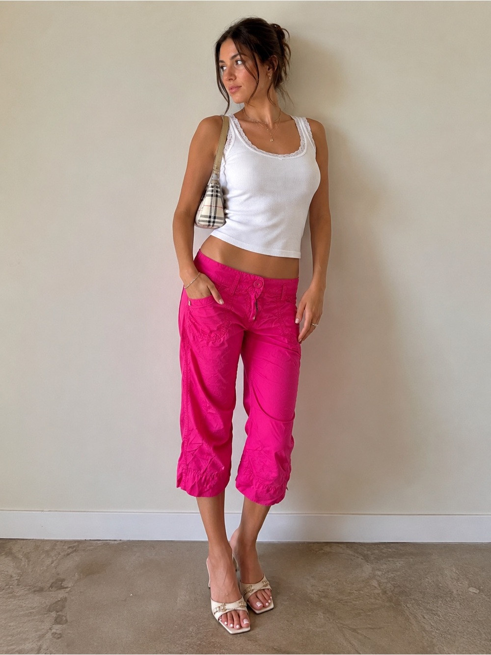 Burberry Hot Pink Capris